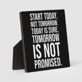 Heute starten - Erfolg Motivierend Fotoplatte (Vorderseite)