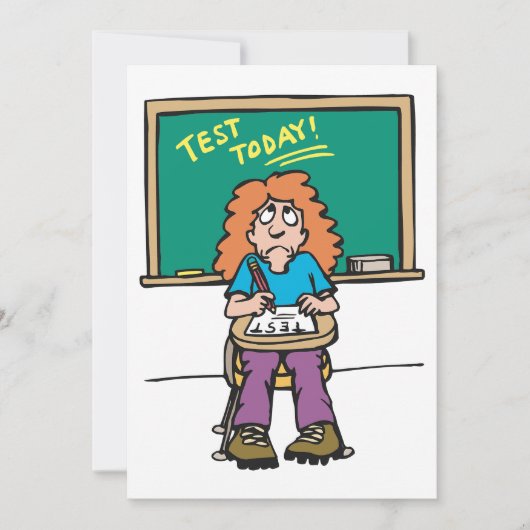 Heute testen einladung (Vorderseite)