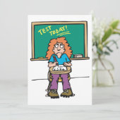 Heute testen einladung (Stehend Vorderseite)