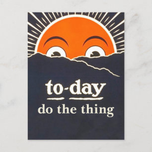 "Heute tu das Ding" Motiv-Postkarte Postkarte