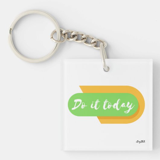 heute tun schlüsselanhänger (Vorderseite)