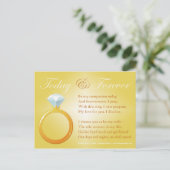 Heute und für immer postkarte (Stehend Vorderseite)