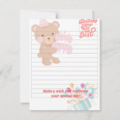 Heute Urlaub Mitteilungskarte (Rückseite)