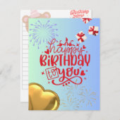 Heute Urlaub Mitteilungskarte (Vorne/Hinten)