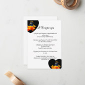 heute verzeihe ich Ihnen eine Karte (Vorderseite/Rückseite Beispiel)