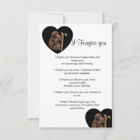 heute verzeihe ich Ihnen eine Karte