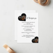 heute verzeihen Sie Mitteilungskarte (Vorderseite/Rückseite Beispiel)