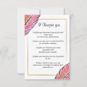 heute verzeihen Sie Mitteilungskarte (Vorderseite)