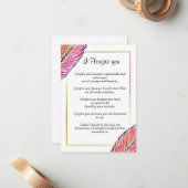 heute verzeihen Sie Mitteilungskarte (Vorderseite/Rückseite Beispiel)