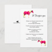 heute verzeihen Sie Mitteilungskarte (Vorne/Hinten)