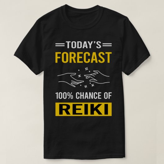 Heute Vorhersage Reiki T-Shirt (Design vorne)