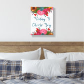 Heute wähle ich die Freude | Inspiration Leinwanddruck (Insitu (Schlafzimmer))