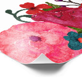 Heute wähle ich die Freude | Inspiration Zitat Fotodruck (Ecke)