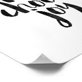 Heute wähle ich die Freude Poster (Ecke)