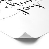 Heute wähle ich die Freude Poster (Ecke)