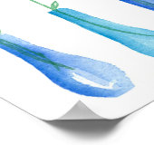 Heute wähle ich Freude inspirierende positive Wort Poster (Ecke)