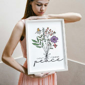 Heute wähle ich Frieden Poster