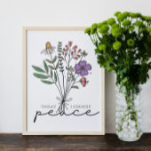 Heute wähle ich Frieden Poster