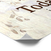 Heute wähle ich Joy Birds Poster (Ecke)