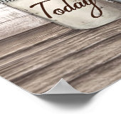 Heute wähle ich Joy Bluebird Poster (Ecke)