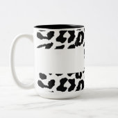 Heute wähle ich Joy Leopard Muster Zwei-Tone-Tasse Zweifarbige Tasse (Links)
