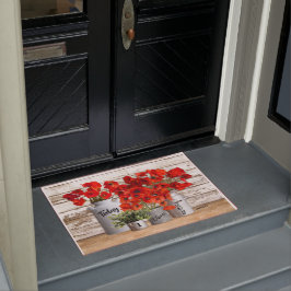 Heute wähle ich Joy Poppies Doormat Fußmatte