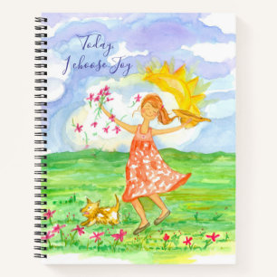 Heute wähle ich Joy Positive Danky Journal Notizblock