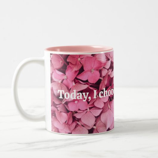 Heute wähle ich selbst Liebe Zweifarbige Tasse (Links)
