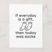Heute waren Socken Postkarte (Vorderseite)