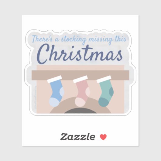 Heute Weihnachten ist ein Strumpf vermisst Aufkleber (Blatt)