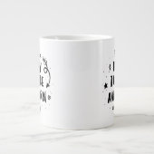 Heute werde ich ein Einhorn sein Jumbo-Tasse (Vorderseite)