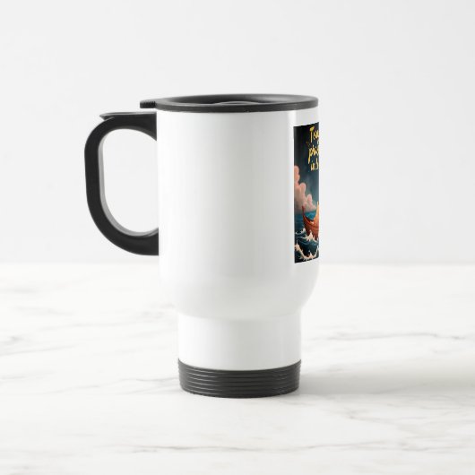 Heute werde ich Gott im Sturm loben Reisebecher (Links)