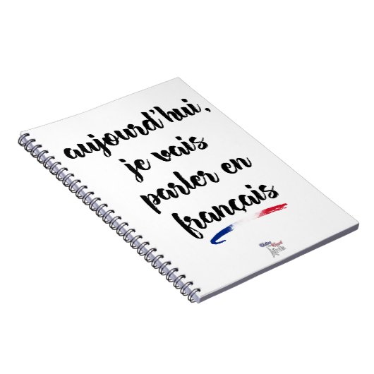 Heute werde ich in französischen 2 sprechen - groß notizblock (Rechte Seite)