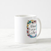 Heute werde ich Joy positive Message wählen  Kaffeetasse (VorderseiteRechts)