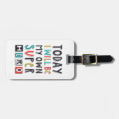 Heute werde ich mein eigener Superheld sein Gepäckanhänger (Vorderseite horizontal)