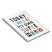 Heute werde ich mein eigener Superheld sein Notizblock (Rechte Seite)