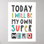 Heute werde ich mein eigener Superheld sein Poster (Vorne)