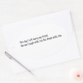 Heute werde ich meinen Freund heiraten Ovaler Aufkleber (Umschlag)