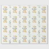 Heute werde ich meinen Glauben Bolly ausleben Geschenkpapier (Flach)