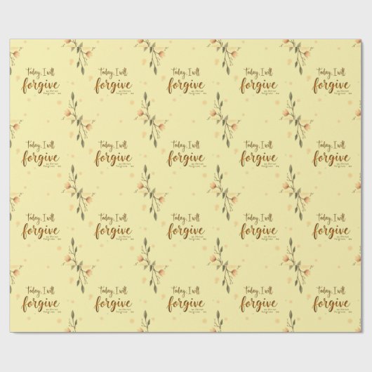 Heute werde ich meinen Glauben Bolly ausleben Geschenkpapier (Flach)