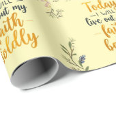 Heute werde ich meinen Glauben kühn ausleben Geschenkpapier (Rolleneckpunkt)