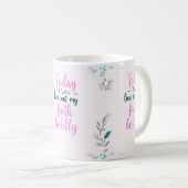 Heute werde ich meinen Glauben mutig ausleben. Kaffeetasse (VorderseiteRechts)