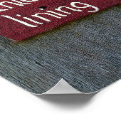 Heute werde ich mir keine Sorgen machen Poster (Ecke)