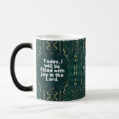 Heute werde ich mit der Freude im Herrn gefüllt se Verwandlungstasse (Links)