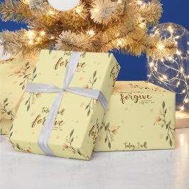 Heute werde ich verzeihen, wie Christus mir verzei Geschenkpapier
