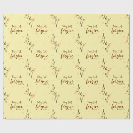 Heute werde ich verzeihen, wie Christus mir verzei Geschenkpapier (Flach)