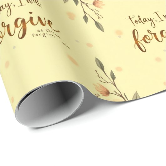 Heute werde ich verzeihen, wie Christus mir verzei Geschenkpapier (Rolleneckpunkt)
