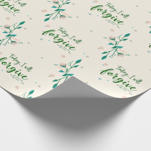 Heute werde ich verzeihen, wie Christus mir verzei Geschenkpapier (Ecke)