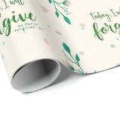 Heute werde ich verzeihen, wie Christus mir verzei Geschenkpapier (Rolleneckpunkt)