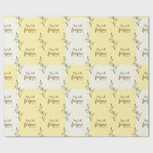 Heute werde ich verzeihen, wie Christus mir verzei Geschenkpapier (Flach)